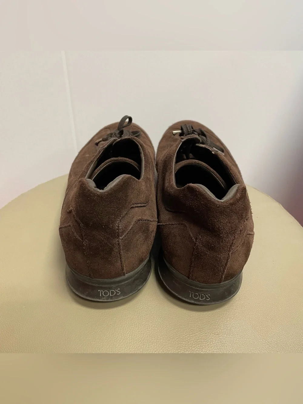 TODS MENS BROWN SUEDE SNEAKERS SZ 10